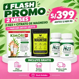 2 H23 + Citrato de Magnesio + parches detox